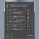 Din3D importer for Cinema 4D - Instances Dialog