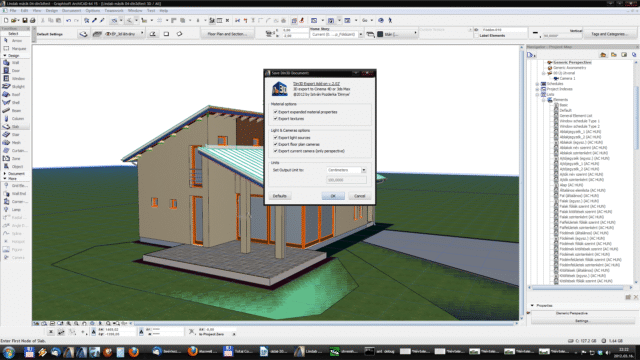 Din3D exporter for ArchiCAD - Usage 06
