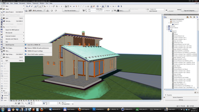 Din3D importer for Cinema 4D - Usage 01